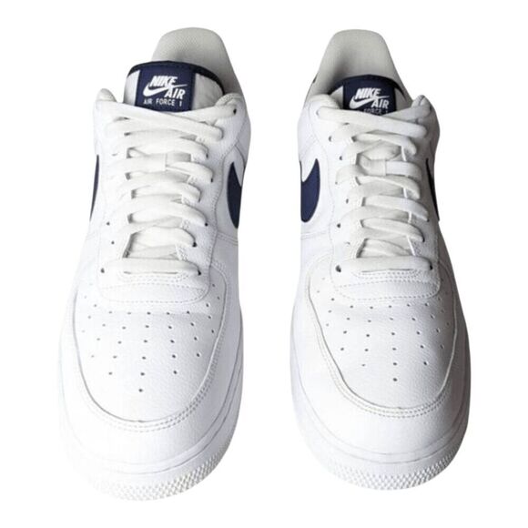 NIKE Air Force 1 Low \'Midnight Navy\' Sneakers Size 13 main image 4